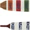 Multi Colored Wood 12 Hangers Paddle Wall Hook with Stripe Patterns Set of 2 32&#x22;, 24&#x22;